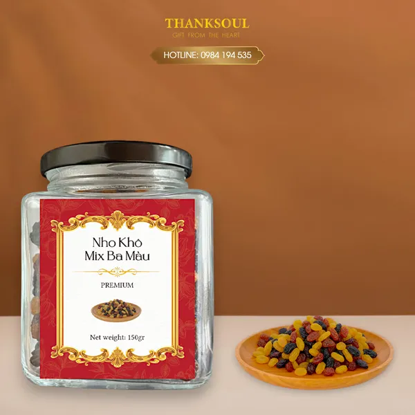 Nho Khô  Mix Ba Màu