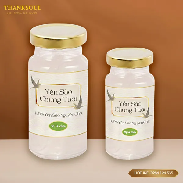 YẾN HŨ CHƯNG SẲN VỊ LÁ DỨA