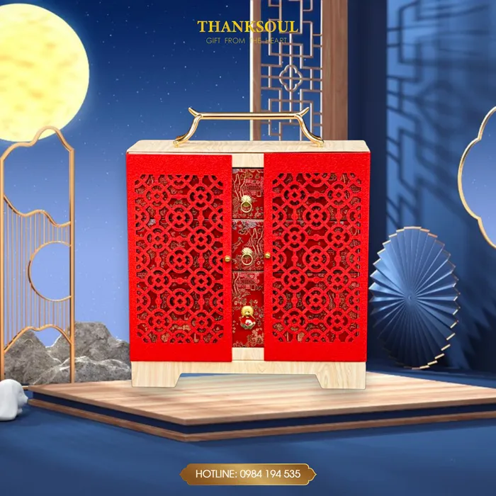 BỘ HỘP GẤM 3 TẦNG 