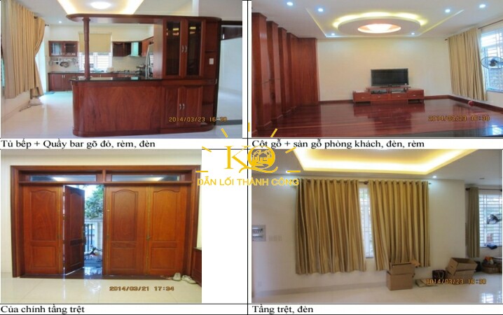 Không gian các phòng trong nhà Không gian các phòng trong nhà