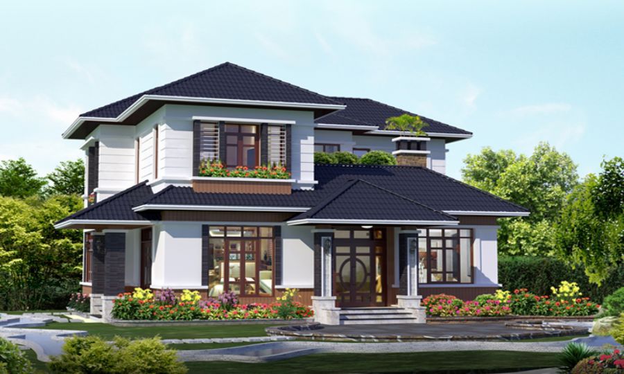 Nhà biệt thự có sự phân biệt rất rạch ròi giữa không gian công cộng và không gian riêng tư Nhà biệt thự có sự phân biệt rất rạch ròi giữa không gian công cộng và không gian riêng tư