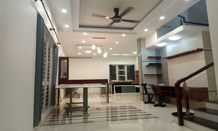 phòng khách rộng thoáng biệt thự quận 9