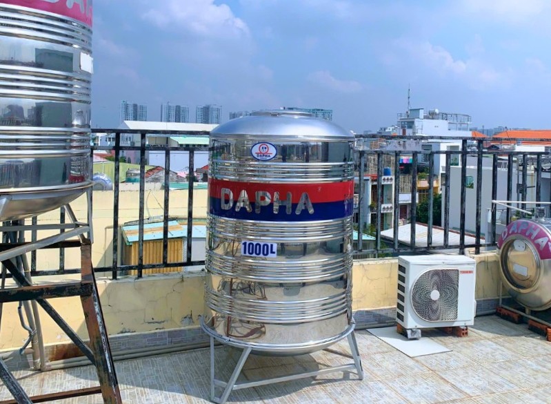 Bồn nước inox Dapha cao cấp 3000L đứng Bồn nước inox Dapha cao cấp 3000L đứng