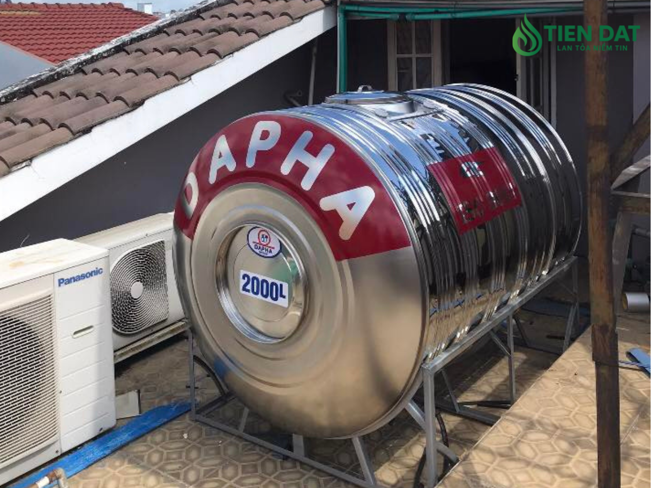 bồn nước inox dapha 2000l bồn nước inox dapha 2000l