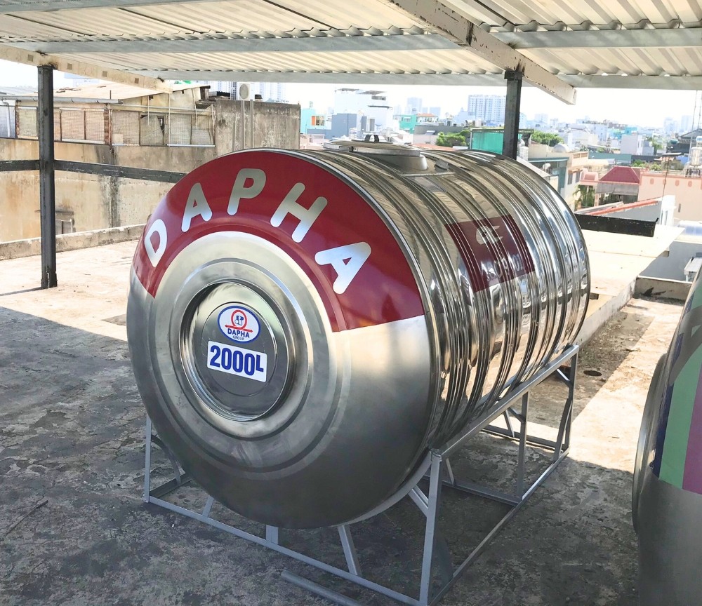 bồn nước inox dapha 2000l bồn nước inox dapha 2000l