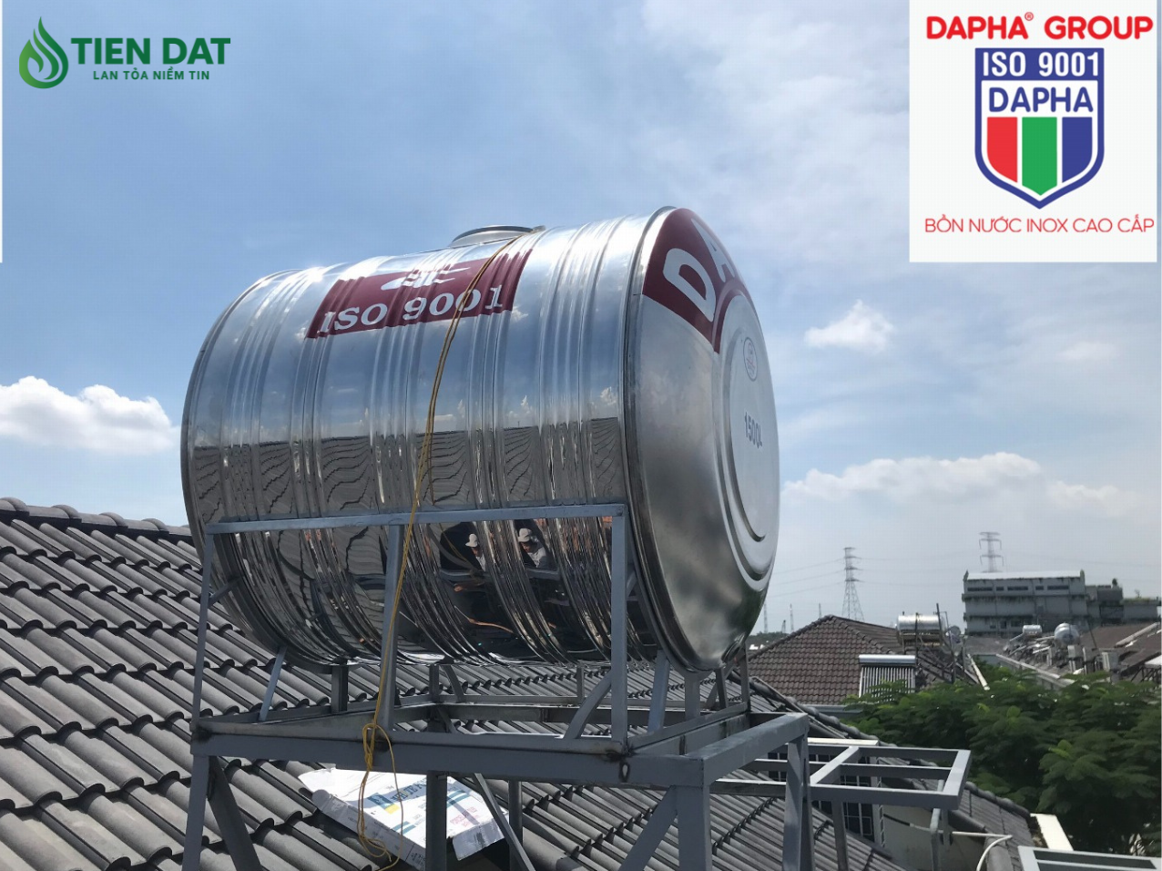 bồn nước inox dapha ngang bồn nước inox dapha ngang