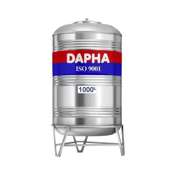 Bồn nước inox Dapha cao cấp 700L đứng
