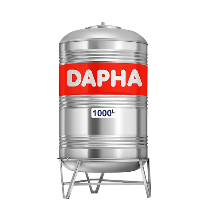 Bồn nước inox Dapha nội địa đứng 500L