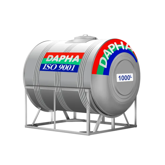 Bồn nước inox Dapha xuất khẩu ngang 700L