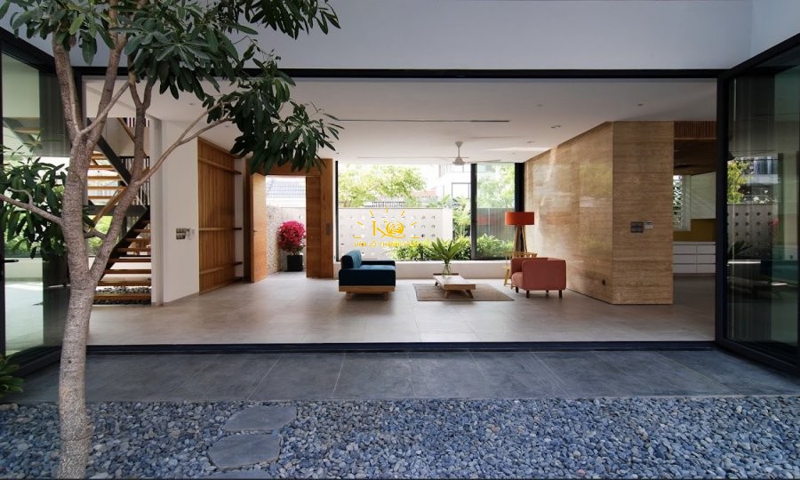 Phòng khach hiện đại sang trọng Biệt thự Thảo Điền