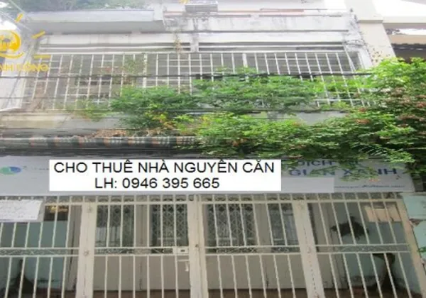 CHO THUÊ NHÀ QUẬN BÌNH THẠNH ĐƯỜNG D1, DT: 4M*17M