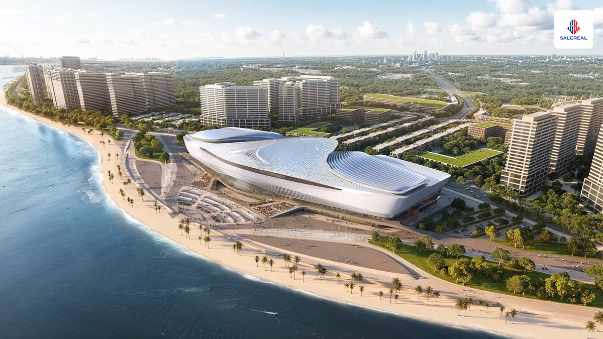 Phối cảnh Nhà hát Sóng Xanh sức chứa 5000 người tại Vin Green Paradise Phối cảnh Nhà hát Sóng Xanh sức chứa 5000 người tại Vin Green Paradise