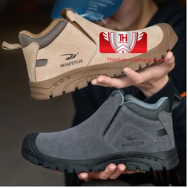 Giày Bảo Hộ Da Lộn Chịu Nhiệt Chống Đinh Chống Va Đập Đế Chống Trượt An Toàn VA12