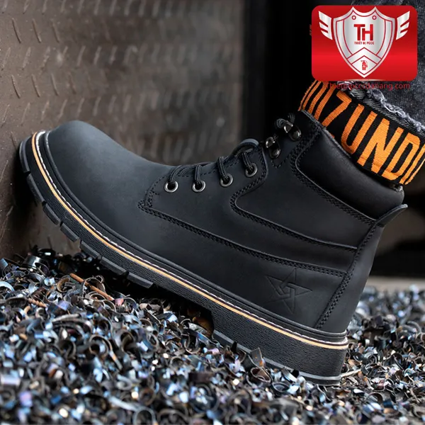 Giày Bảo Hộ Cao Cổ Chống Đinh Chống Dập Đế Chống Trượt VA15