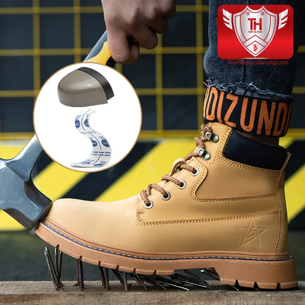 Giày Bảo Hộ Cao Cổ Chống Đinh Chống Dập Đế Chống Trượt VA15