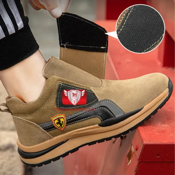 Giày bảo hộ cơ khí VA27 da bò thoáng khí, chống đâm xuyên, chống va đập cho nam và nữ