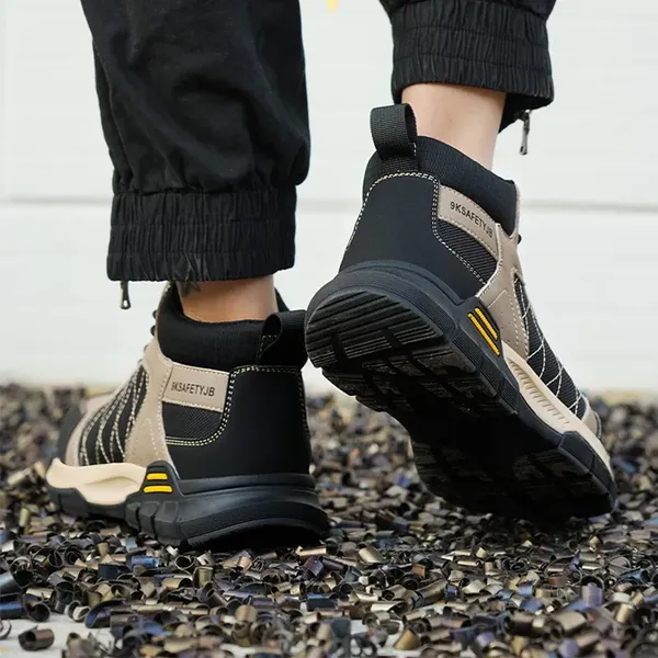 Giày bảo hộ giá tốt cao cổ, mũi thép, đế chống đinh, thể thao VA24