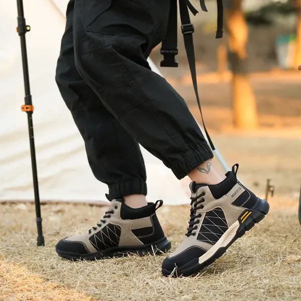 Giày bảo hộ giá tốt cao cổ, mũi thép, đế chống đinh, thể thao VA24