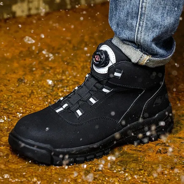 Giày bảo hộ khoá vặn cao cấp VA25 chống thấm nước, chống đinh, chống trơn trượt, thiết kế thời trang