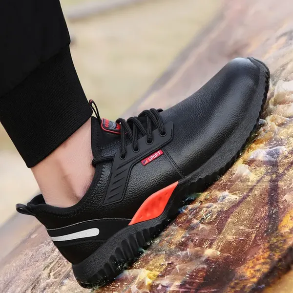 Giày bảo hộ kiểu thể thao bằng da chống nước mũi thép chống đinh chống va đập mã VA21D