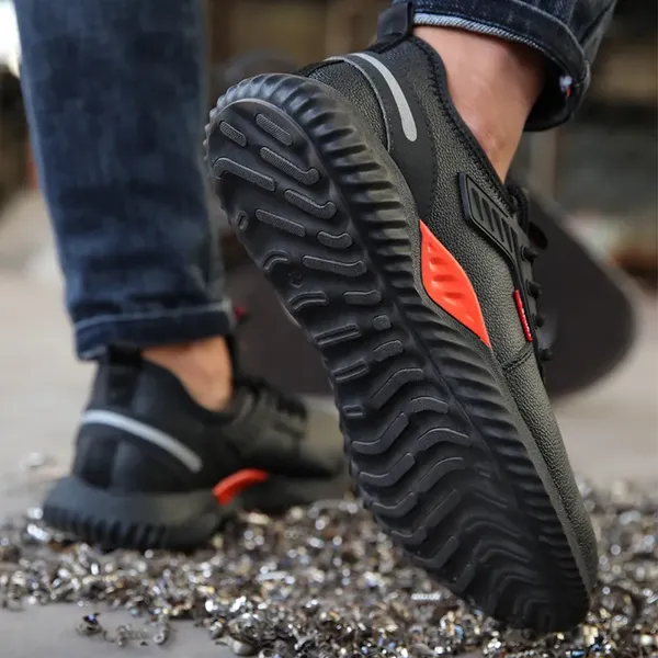 Giày bảo hộ kiểu thể thao bằng da chống nước mũi thép chống đinh chống va đập mã VA21D