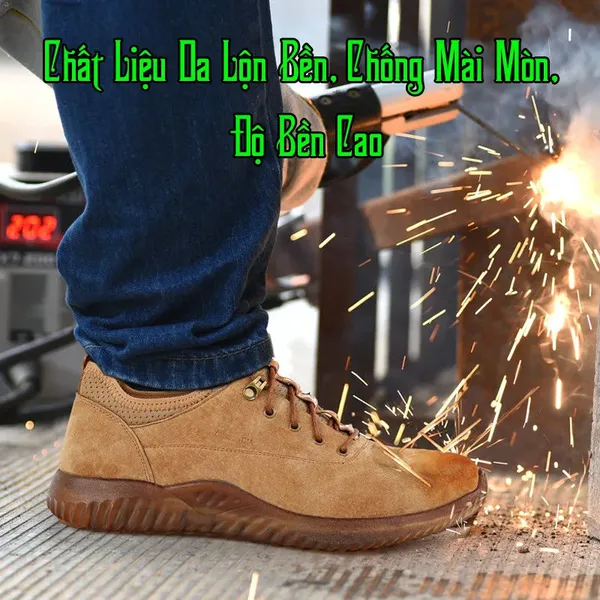 Giày Bảo Hộ Lao Động Mũi Thép Đế Kevlar Giảm Sốc VA13