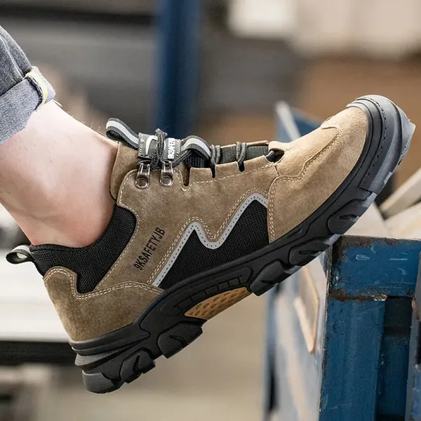 Giày Bảo Hộ Lao Động Da Bò Mũi Thép Chống Đập Chống Đâm Thủng Chống Trượt Chống Bỏng VA10