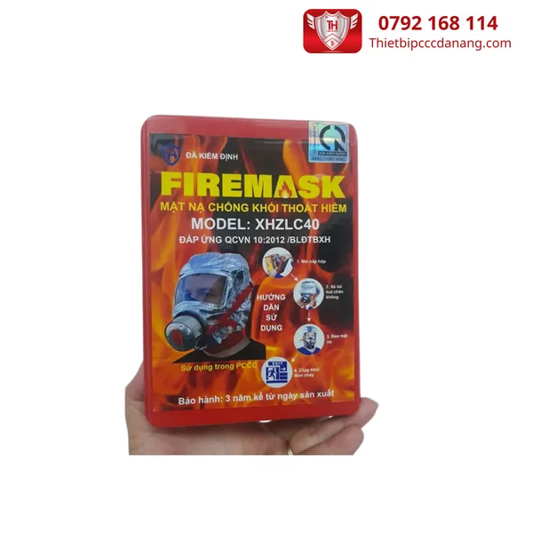 Mặt nạ phòng khói độc XHZLC40 có tem kiểm định