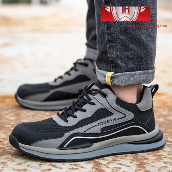 Giày Bảo Hộ Da Lộn Mũi Thép Chống Đập Và Đế Lót Kevlar Chống Đâm Xuyên VA02