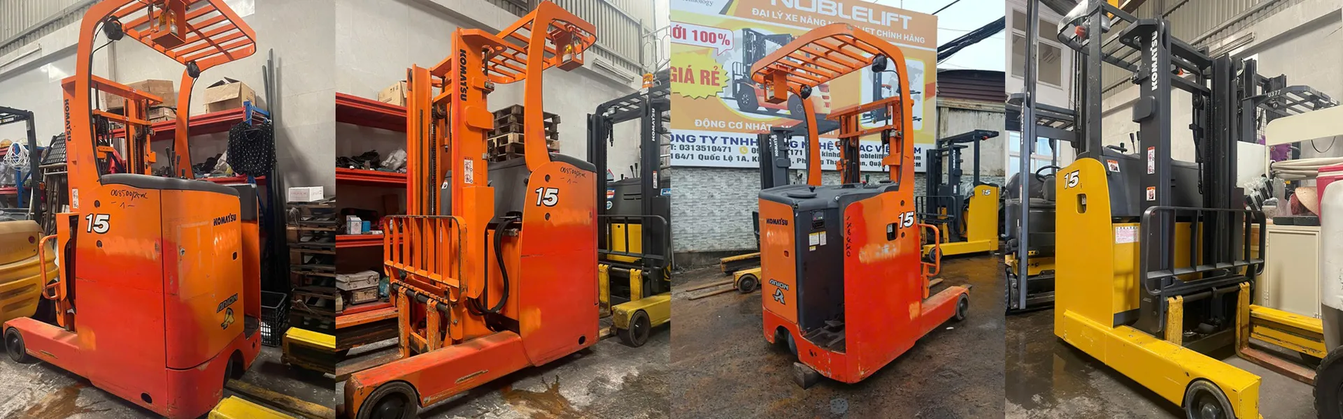 Xe nâng điện đứng lái cũ