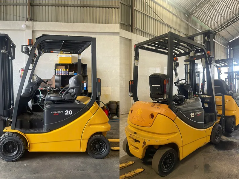 Xe nâng cũ chạy điện Nhật Bản 