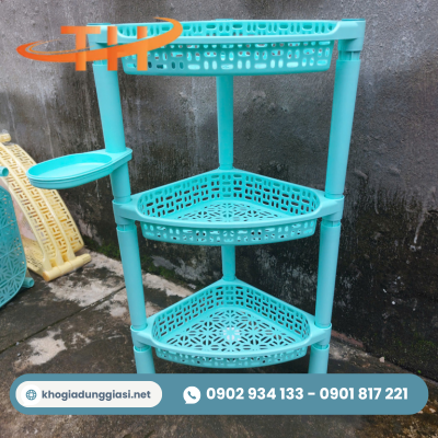 Kệ nhựa gắn góc tường bền đẹp chất lượng cao Kệ nhựa gắn góc tường bền đẹp chất lượng cao