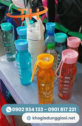 Bình nước học siinh 500ml - mẫu cao Bình nước học siinh 500ml - mẫu cao