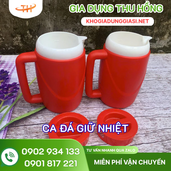 Ca đá giữ nhiệt nắp đậy 1L5 Ca đá giữ nhiệt nắp đậy 1L5