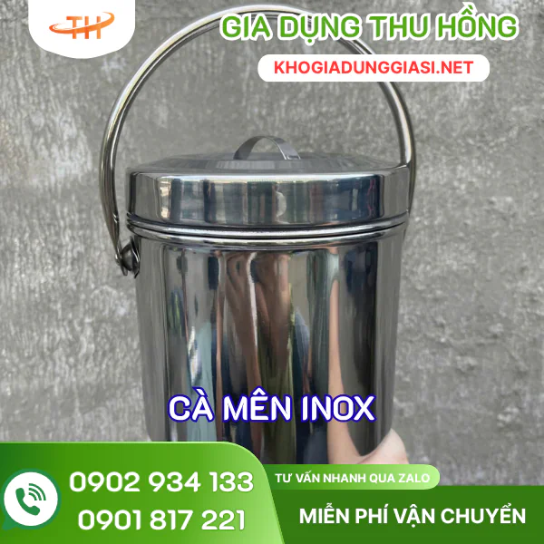Cà mên inox Cà mên inox có quai xách