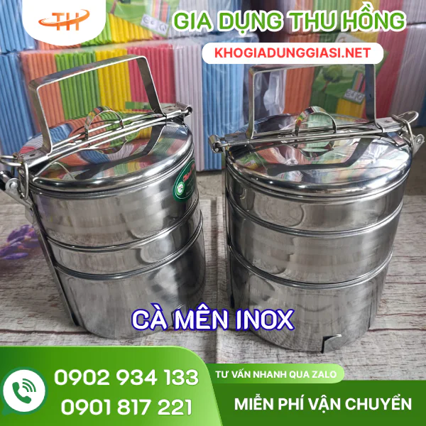 Cà mên inox giá rẻ giao nội thành TPHCM Cà mên inox nhiều ngăn giá rẻ, giao nhanh nội thành TPHCM
