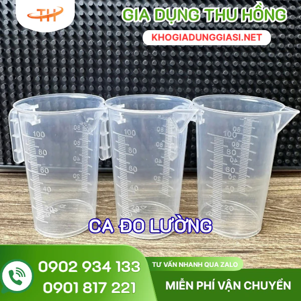 Ca đong 100ml Ca nhựa đo lường dung tích 100ml