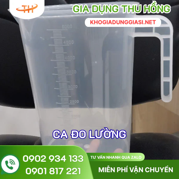 Ca nhựa đo lường dung tích 5L Ca nhựa đo lường dung tích 5L