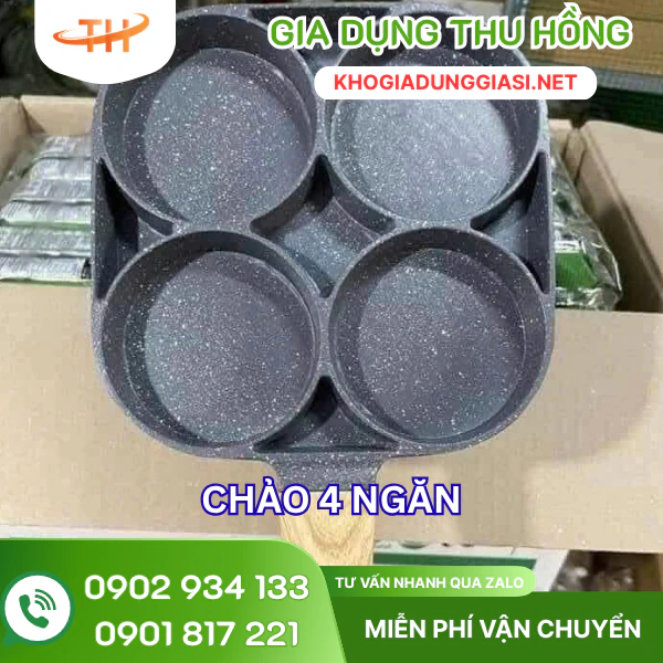 Chảo chống dính 4 ngăn Chảo chống dính 4 ngăn nấu nhiều món
