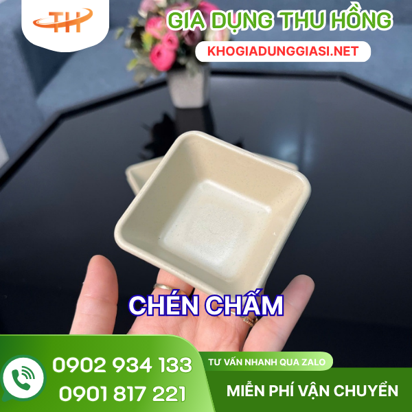Chén chấm nhỏ kiểu vuông Chén chấm nhỏ kiểu vuông