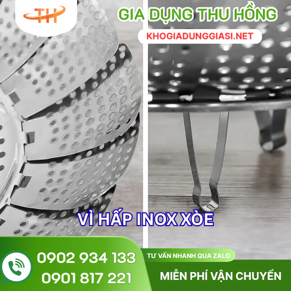 Vỉ hấp inox đa năng Chi tiết vỉ hấp thực phẩm bằng inox nhiều cánh