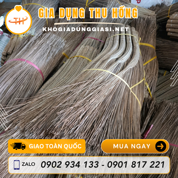 Chổi chà quét sân vườn cán dài Chổi chà quét sân vườn cán dài