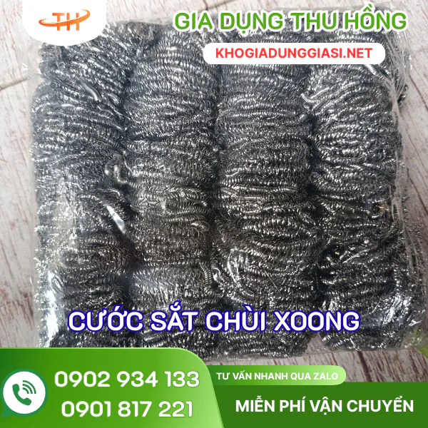 Cước sắt chùi xoong giá sỉ rẻ tận kho Thu Hồng Chuyên cước sắt chùi xoong nồi giá sỉ rẻ tận kho TPHCM