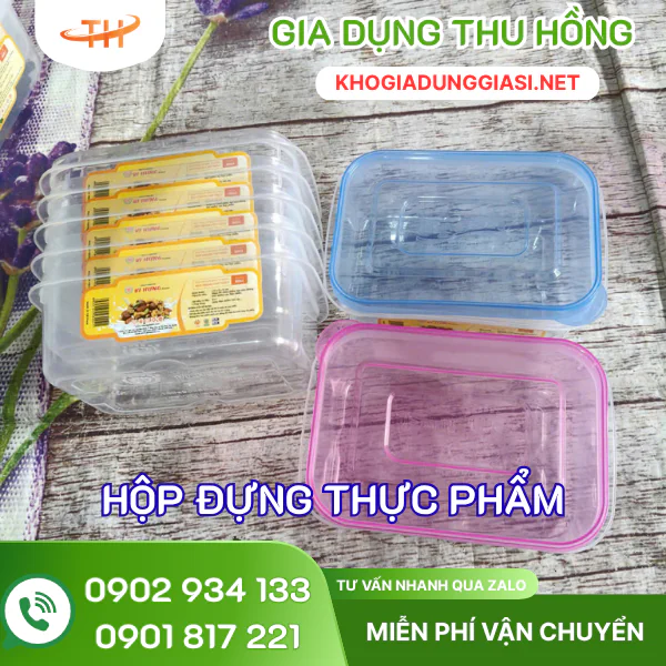 Thu Hồng chuyên sỉ hộp nhựa đựng thực phẩm nhiều dung tích Chuyên hộp nhựa đựng thực phẩm giá sỉ nhiều dung tích