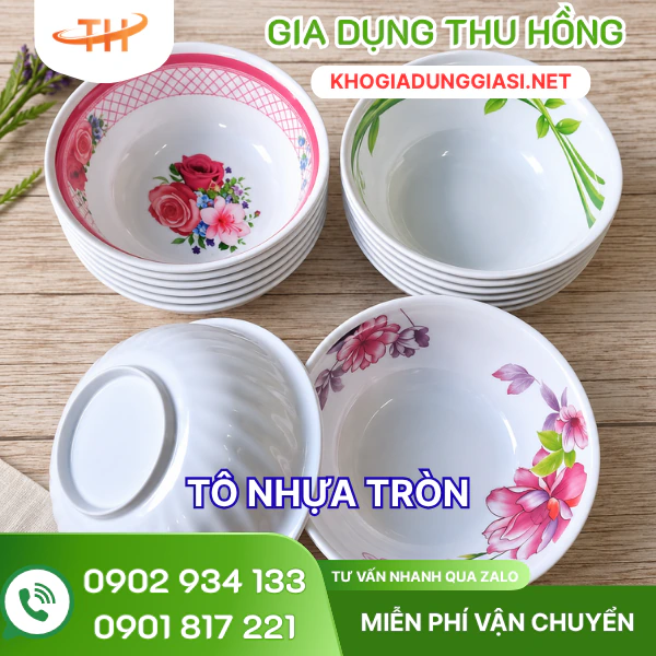 Tô nhựa tròn Cung cấp tô nhựa tròn giá sỉ hấp dẫn theo số lượng