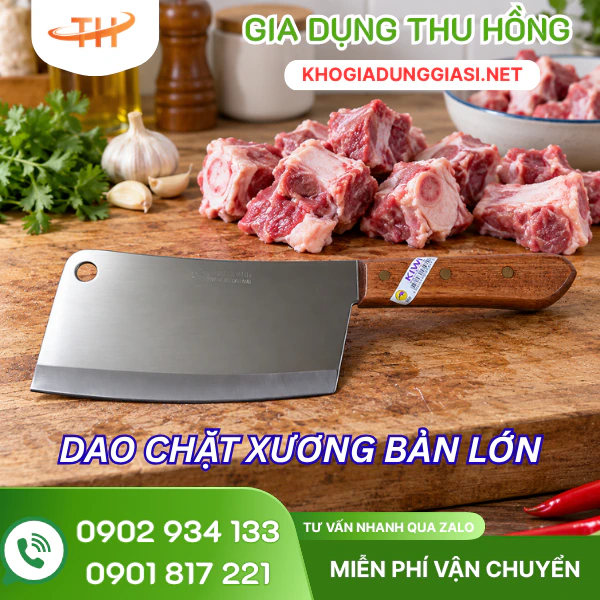 Dao chặt xương lớn cầm tay tiện lợi Dao chặt xương lớn cầm tay tiện lợi ch gia đình, quán ăn
