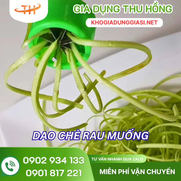 Dao chẻ rau muống Dao chẻ rau muống cầm tay giúp sơ chế nhanh