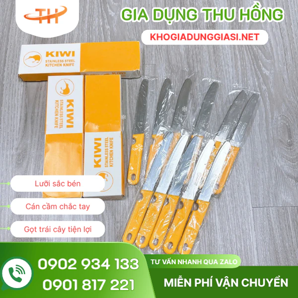Dao gọt trái cây KIWI cán nhựa Dao gọt trái cây KIWI cán nhựa được mua nhiều