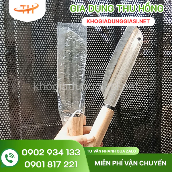 Dao thái thịt cán gỗ Dao thái thịt cán gỗ cho gia đình, quán ăn