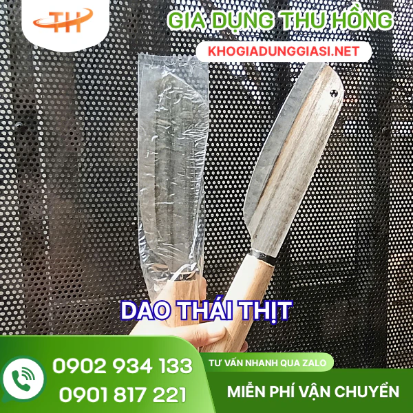 Dao thái thịt Dao thái thịt rèn cao cấp bản rộng 6 - 7cm